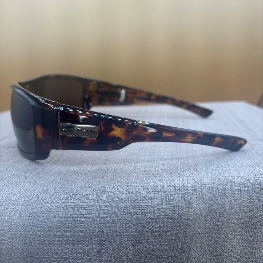 Suncloud Impulse Sunglasses Unisex OS Tortoise Excellent Polarized Sport Wrap